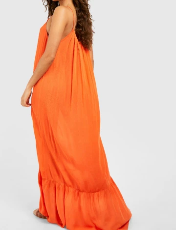 Rochie lunga Boohoo, portocaliu