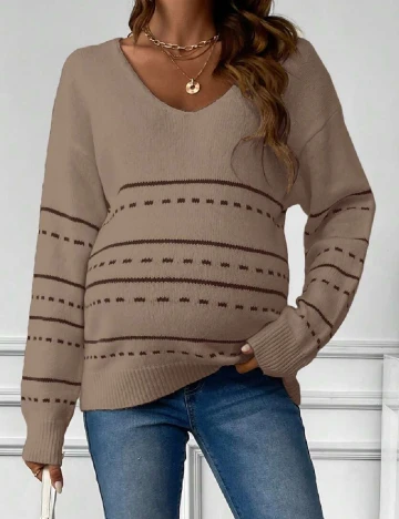 Pulover SHEIN Maternity, maro