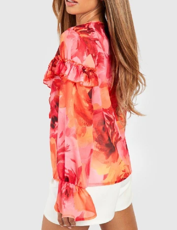 Camasa Boohoo, floral print