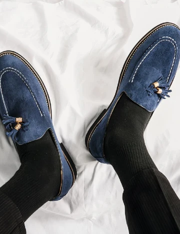 Mocasini SHEIN, bleumarin Albastru