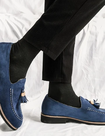 Mocasini SHEIN, bleumarin Albastru