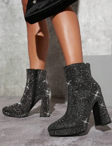Botine SHEIN, negru