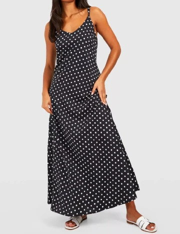 Rochie lunga Boohoo, negru