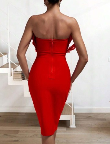 Rochie medie SHEIN, rosu