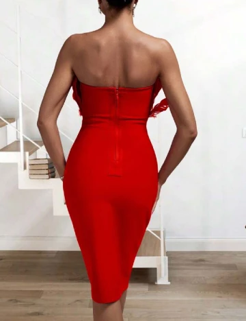 Rochie medie SHEIN, rosu