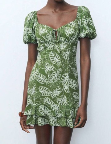 Rochie scurta SHEIN, verde