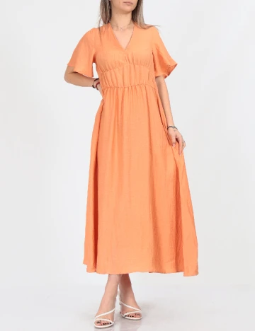 Rochie lunga Vero Moda, portocaliu Portocaliu