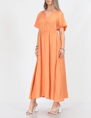 Rochie lunga Vero Moda, portocaliu Portocaliu