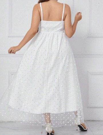 Rochie lunga SHEIN CURVE, alb