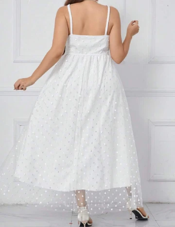 Rochie lunga SHEIN CURVE, alb
