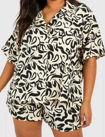 Compleu Boohoo Plus Size, galben