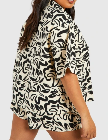 Compleu Boohoo Plus Size, galben