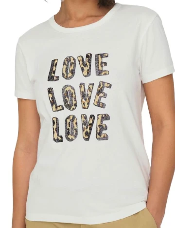 Tricou Jacqueline de Yong, alb