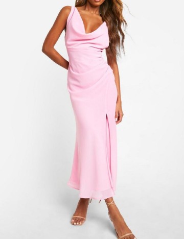 Rochie medie Boohoo, roz