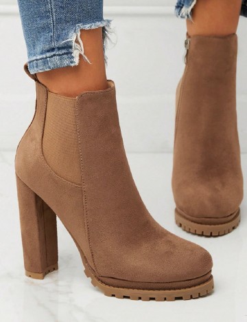 
						Botine SHEIN, maro