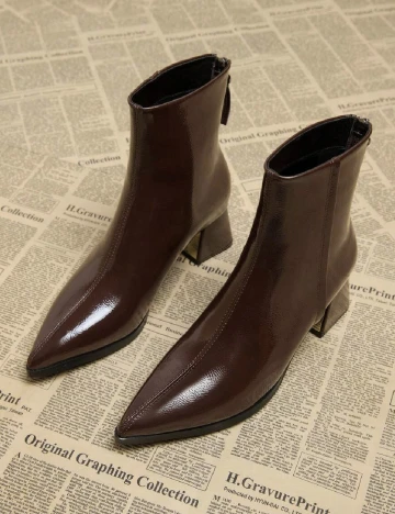 Botine SHEIN, maro
