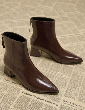 Botine SHEIN, maro