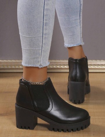
						Botine SHEIN, negru