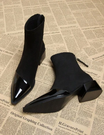 Botine SHEIN, negru