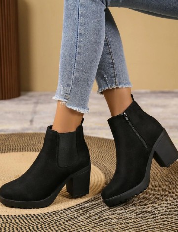 
						Botine SHEIN, negru