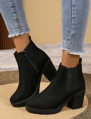 Botine SHEIN, negru
