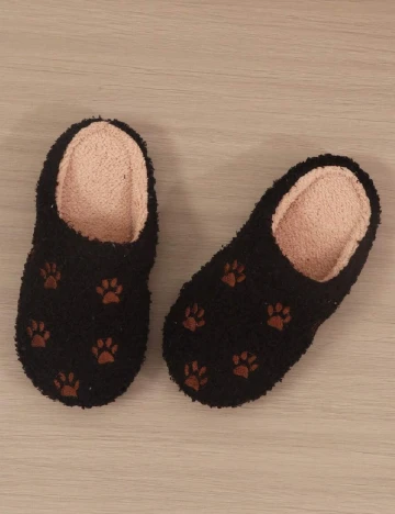 Papuci de Casa SHEIN, negru Negru