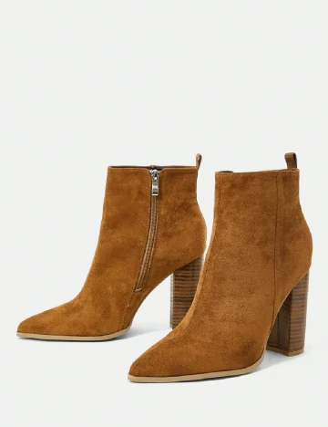 Botine SHEIN, maro