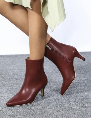 
						Botine SHEIN, visiniu