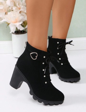 
						Botine SHEIN, negru