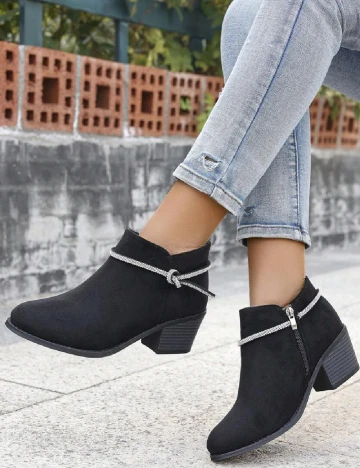 Botine SHEIN, negru