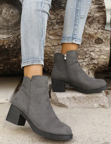Botine SHEIN, gri