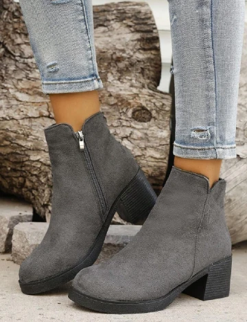 Botine SHEIN, gri