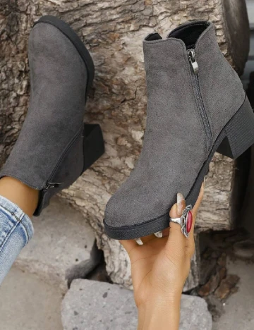 Botine SHEIN, gri
