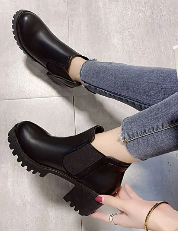 Botine SHEIN, negru