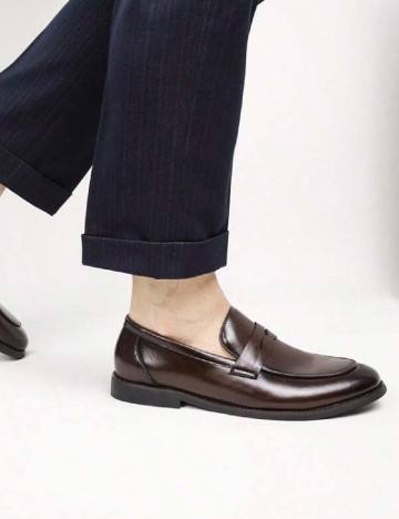 Mocasini SHEIN, maro