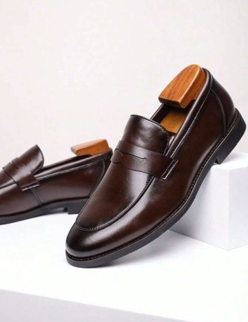 Mocasini SHEIN, maro