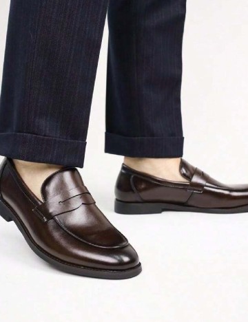 Mocasini SHEIN, maro