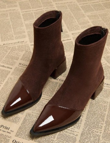 
						Botine SHEIN, maro