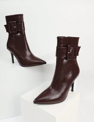 
						Botine SHEIN, visiniu
