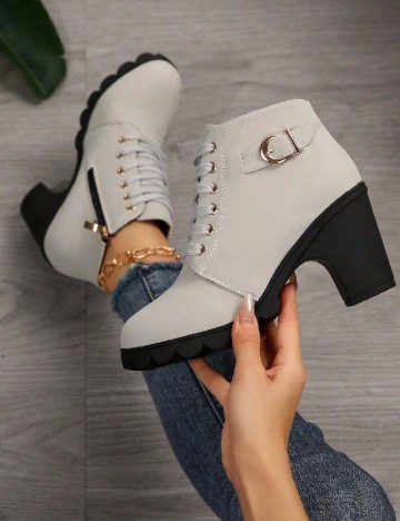 
						Botine SHEIN, gri