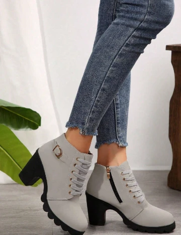 Botine SHEIN, gri
