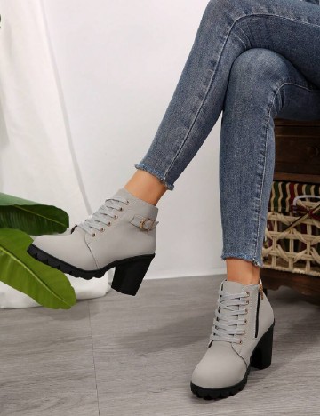 Botine SHEIN, gri