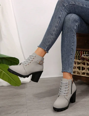 Botine SHEIN, gri