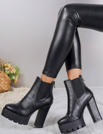 
						Botine SHEIN, negru