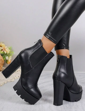 Botine SHEIN, negru