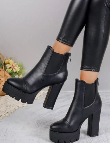 Botine SHEIN, negru