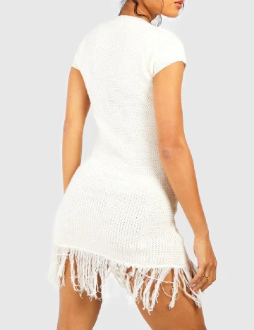 Rochie scurta Boohoo, alb