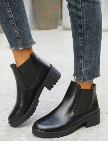 
						Botine SHEIN, negru