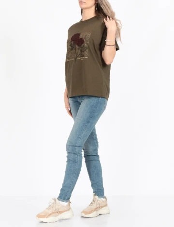 Tricou Jack&Jones, verde inchis