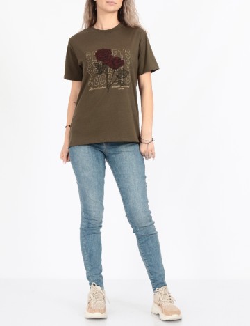 Tricou Jack&Jones, verde inchis